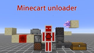 Minecraft 119 Fast Minecart unloader  DerRotstein [upl. by Lopez]