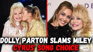 miley cyrus reveals that godmother dolly parton had some doubts about 1 of her songs [upl. by Chicoine]