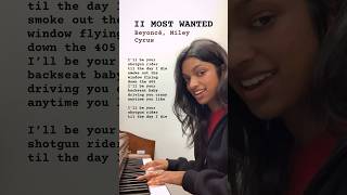 II MOST WANTED Beyoncé Miley Cyrus piano cover cover beyonce mileycyrus cowboycarter [upl. by Hsirrap179]