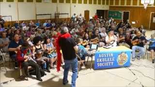 Time Warp Rocky Horror cover Austin Ukulele Society [upl. by Ahseinek]