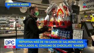 Reportan más de 150 casos de salmonelosis vinculados al consumo de chocolate Kínder en Europa  DPC [upl. by Norred]