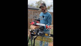 NEW CAT 60V Brushless 16quot Chainsaw VS NEW Milwaukee M18 FUEL 16quot Chainsaw [upl. by Lamaj]