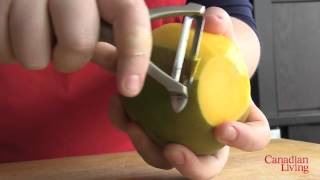 How To Peel And Cut A Mango [upl. by Aizirk349]