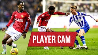 A Man Of The Match Display 🤩  Kobbie Mainoo Player Cam 🎥  Wigan 02 Man Utd [upl. by Kirsti]