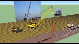 Vibro Compaction  3D Visualisation of Construction [upl. by Novled171]