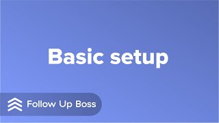 Video 1 Basic Setup [upl. by Razal]