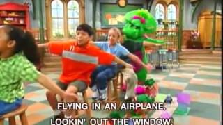 Barney airplane song [upl. by Ellinehc]