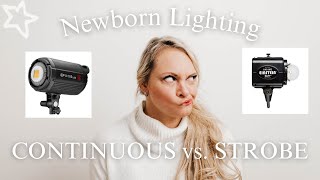 Strobe vs Continuous Lighting for Newborn Photography [upl. by Swan123]