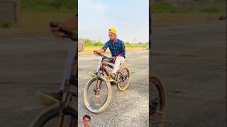 Cycle balance  wheelie 🚲😱🔥 cycling cycle stunt gear cycle bike rider  wheelie new challenge [upl. by Nezah297]