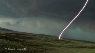 TurretCam South Dakota Wyoming Close Lightning June 2015 [upl. by Willie]