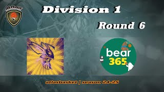 Atlasbasket  Div 1Round 6  ΣΚΟΥΡΚΟΙ vs BEAR 365 [upl. by Gelman]