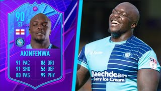 OMG 😍 90 End of an Era Akinfenwa FIFA 22 Player Review [upl. by Nemzzaj]