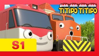 Titipo S1 E7 l Theres something about Manny l Manny is a freight train l Titipo Titipo [upl. by Enellek]