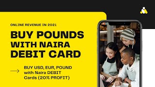 Buy 1 Pounds  509 Sell  645 Using NAIRA DEBIT Cards Make MAXIMUM Profit [upl. by Jacoby342]