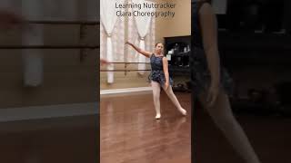 Learning Choreography  Nutcracker  Clara  En Pointe Ballet West Jordan UT [upl. by Adnorrehs]