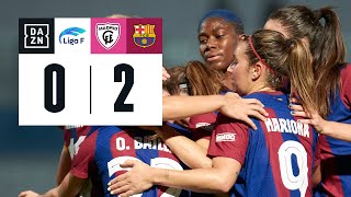 Madrid CFF vs FC Barcelona 02  Resumen y goles  Highlights Liga F [upl. by Ignatzia261]