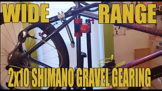 Wide Range 2x10 Gravel Gearing Experiment [upl. by Illehs]