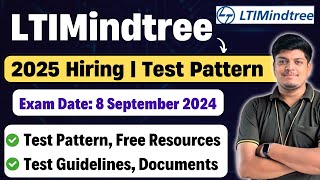 🔥LTIMindtree Hiring  Test Date 8 Sep 2024  LTIMindtree Exam Pattern 2025  Free Resources [upl. by Madden]