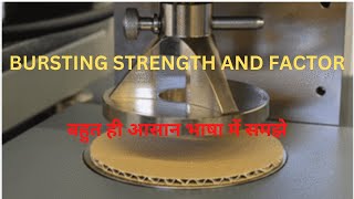 How To Test Bursting Strength of Paper amp Corrugated Boxes  Bursting Strength and Burst Factor [upl. by Droflim]