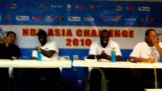 Allan Caidic Gary Payton amp Glen Rice post2010 NBA Asia Challenge [upl. by Astred]