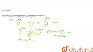 Give chemical tests to distinguish between the following pairs of compounds [upl. by Conrade457]