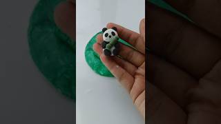 DIY panda Trinket dish diy trending clayart trinketdish [upl. by Eigla]