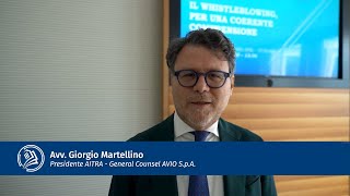 Intervista allAvv Giorgio Martellino  Presidente AITRA  General Counsel AVIO SpA [upl. by Atinaw]