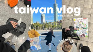 TAIWAN travel vlog 🇹🇼  Winter in Taipei 3 must see places and where to eat DAY 1  Sittie Saheda [upl. by Stesha]