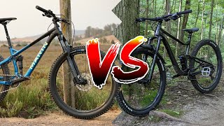 Marin Rift Zone 2 27 5 vs Giant Trance 29 2 Horseshoe Bike Park Light Roast [upl. by Ainimre]