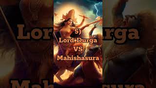 Top 10 Epic Battles fought by Hindu Gods deities and goddessfactwarkarmashortsshortvideoviral [upl. by Borchert]