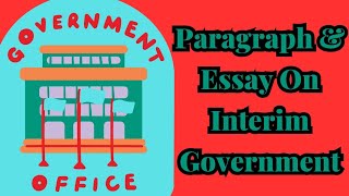 ParagraphEssayComposition On Interim Government  Bengali Meaning Is Given In The Description [upl. by Llertak]