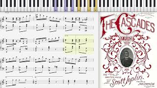 The Cascades by Scott Joplin 1904 Ragtime piano [upl. by Wolfson]