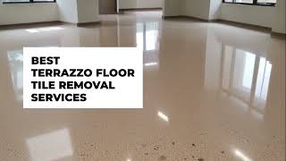 Best Terrazzo Floor Tile Removal Service in Miami Florida [upl. by Birgit843]