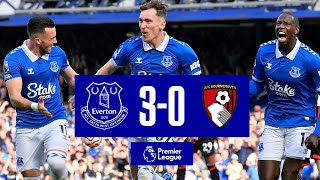 EVERTON 30 BOURNEMOUTH  Premier League highlights [upl. by Tekla]