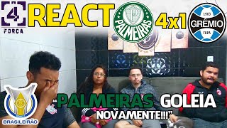 REACT PALMEIRAS 4x1 GRÊMIO  BRASILEIRÃO 2023 [upl. by Alekim]