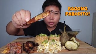 ALIGUE FRIED RICE TINAPANG SALINAS ROUND EGGPLANT [upl. by Vergos]