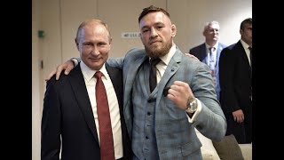 Conor McGregor meets Vladimir Putin at 2018 World Cup Final [upl. by Onileba395]