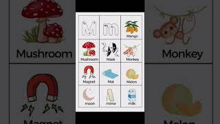 M Words for Kids  Letter Mm Words  Things that Start with Mm  M words  Learn Phonics [upl. by Ecirtnom]