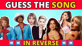 Guess 50 Songs Played Backwards⏪  Can You Guess The Pop Song Reversed   Music Quiz [upl. by Northrup96]