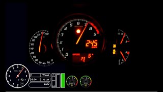 TOYOTA GT86  Acceleration 0245 kmh rev limiter at maximum speed [upl. by Mirna]