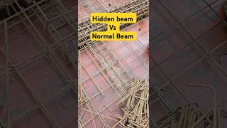 Hidden Beam amp Normal Beam construction groundbeam civilengineering beam building shorts [upl. by Harhay]