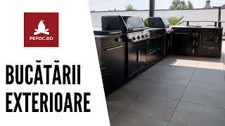 Bucatarie exterioara modulara cu gratar pentru terasa sau gradina Weber BBQ Kitchen [upl. by Iorgo]