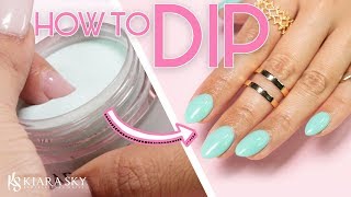 💅🏼How to do Dip Powder for Beginners ✨ Nail Tutorial ⚬ Dip Powder 101 📚✅ [upl. by Ecilef]