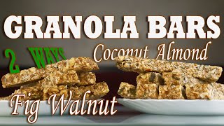 Homemade Healthy Granola Bar 2 Ways Vegan Bars No Bake 💪 [upl. by Legir206]