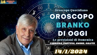 Oroscopo di Branko del 1412024  Oroscopo Oggi [upl. by Gnilrad]