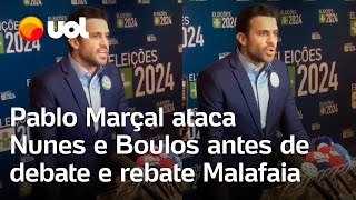 Debate TV Cultura Pablo Marçal ataca Nunes e Boulos e diz que vai orar por Silas Malafaia [upl. by Nywrad6]