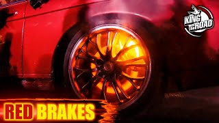 Best Burnout until brakes glowing red Brakes on FIRE Brakes test [upl. by Eahsat638]