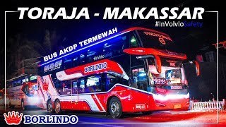 NAIK BIS VOLVO B11R PERTAMA DI SULAWESI  PO Borlindo Toraja  Makassar [upl. by Greenquist]