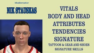 Create Nik Stauskas NBA 2K14 [upl. by Everett]