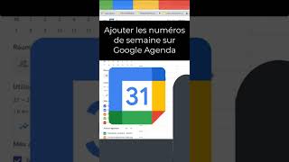 💥AGENDA💥 comment ajouter les numéros de semaines dans Google Agenda [upl. by Wernick538]